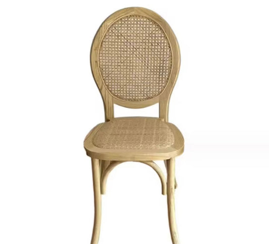 Rattan Louis Chair – Light Wood